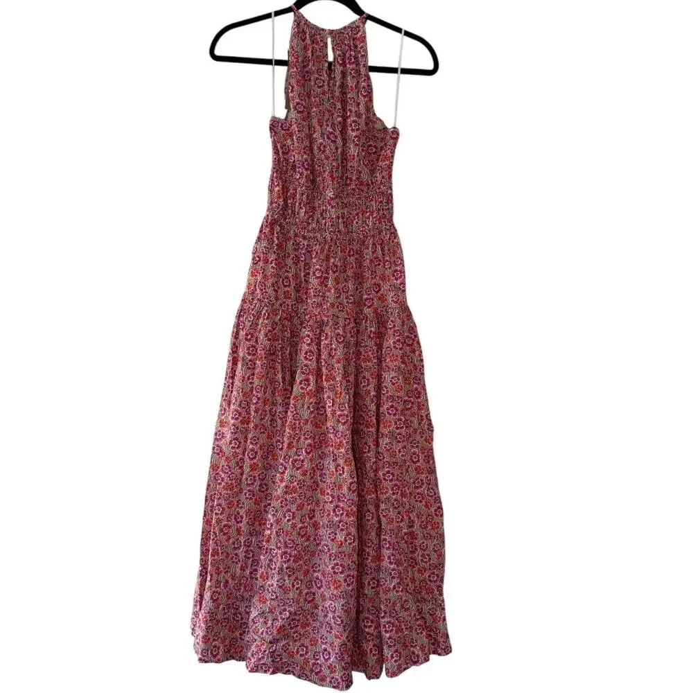 j. crew‎ tie-waist halter floral dress liberty ellie fabric ca089 women xxsmall